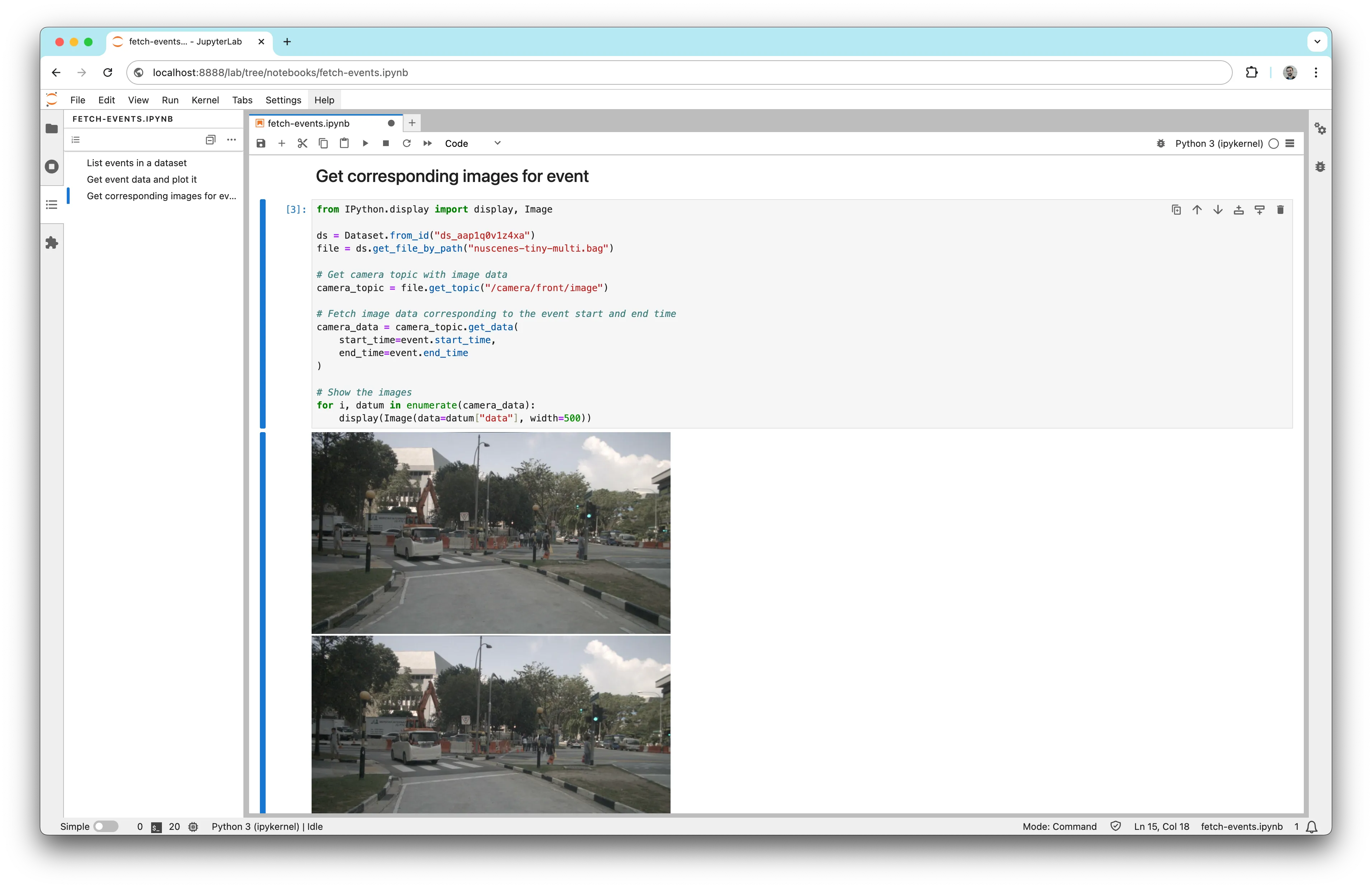 Create Event SDK Images